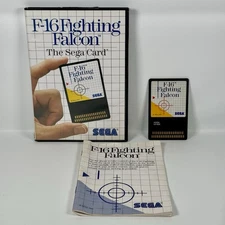 F-16 Fighting Falcon (Sega Master System, 1986) CIB Complete w/ Manual Tested