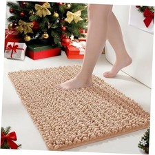 Bathroom Rugs 24 36, Extra Soft Absorbent Chenille 24"x36" Bathroom Rug Beige
