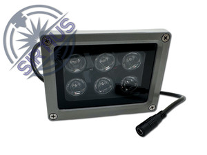 Night Vision IR Illuminator (940nm IR, 15° Angle for 16mm Lens)