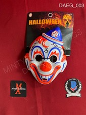 Daeg Faerch signed young Michael Myers clown mask Rob Zombie Halloween Beckett