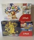 Pokemon Costco Prismatic Evolutions & Surging Sparks ETB/Booster bundle set of 2
