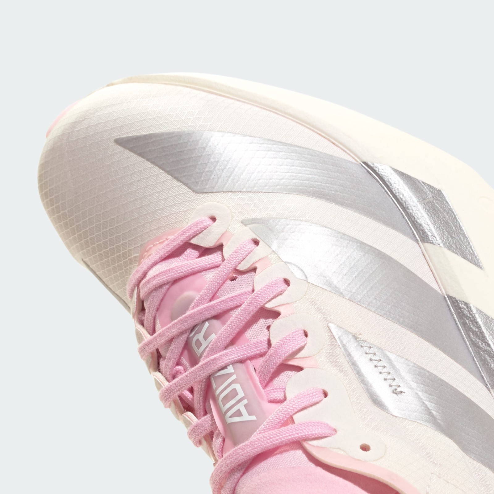 adidas Originals Women's ADIZERO ADIOS PRO 4 JQ4446 Core White Silver Metallic image 8