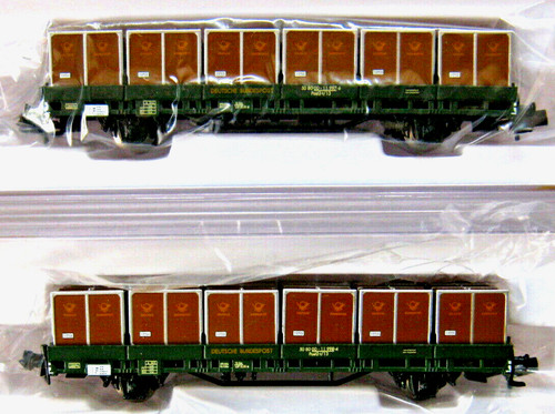 Hobbytrain N POST ZUG Behälterwagen DB Ep.4 zu Fleischmann 6260005 831514 831513 | Zustand: Neu