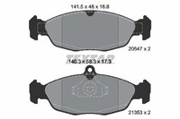 Textar Bremsbelagsatz, Scheibenbremse 2054701 FüR Daewoo Jaguar Opel