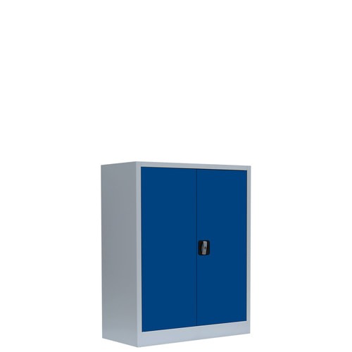 Aktenschrank, Büroschrank, abschließbar, 2 Böden, 1.000x800x383 mm (HxBxT) - Bild 9 von 12