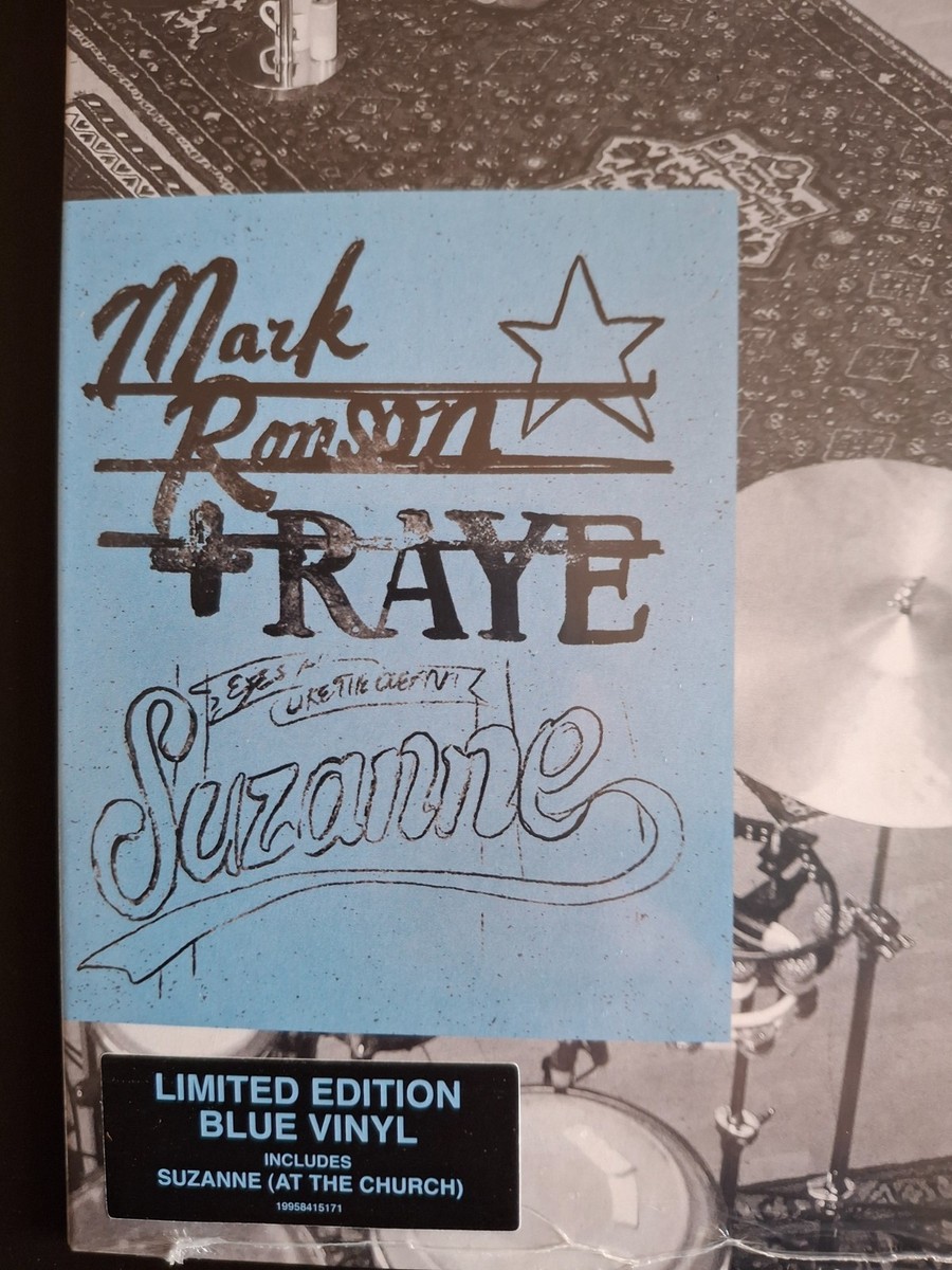 MARK RONSON & RAYE SUZANNE 2 TRACK RSD LIMITED BLUE VINYL 12