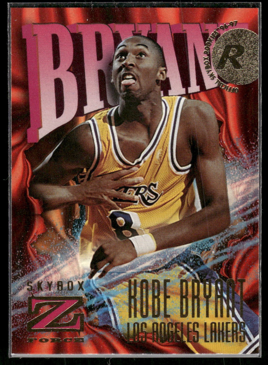#142 Kobe Bryant 1996-97 SkyBox Z-Force Rookie