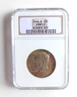 1964 Kennedy Silver Half 90% Silver BU NGC Sample Slab from the 1990s