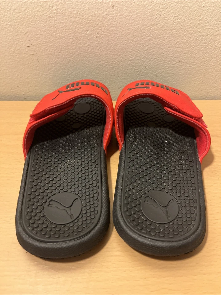 PUMA Unisex-Child Cool Cat Hook and Loop Black Slide Sandal Size 2C - Image 4 of 4