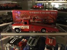 ACME 1970 Dodge D-300 Ramp Truck Tom Mcewen the Mongoose 1/18