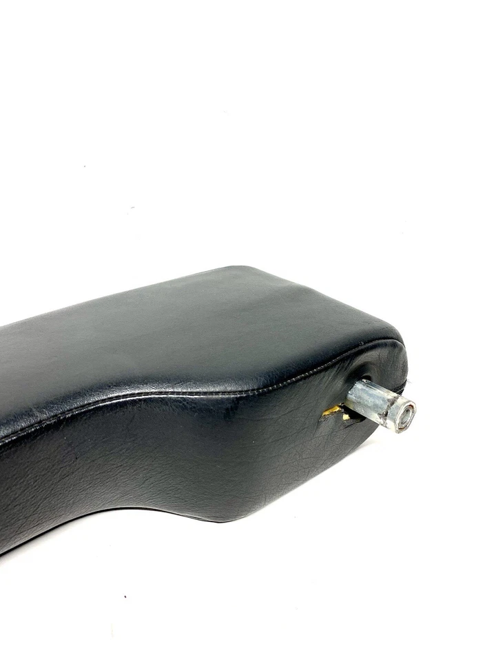 91-94 Audi 100 C4 Asiento Conductor Cuero Reposabrazos Negro Genuino Foto 4 de 4