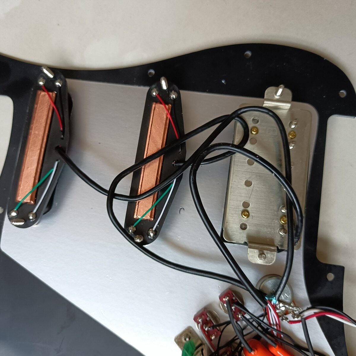 SSHPrewired Strat White Alnico lp Pickups HighDCRMultifunction