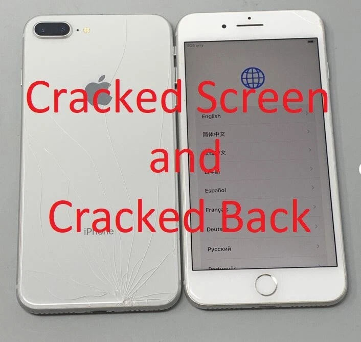 Apple iPhone 8 Plus(A1864/A1897)256GB Silver Unlocked Clean ESN