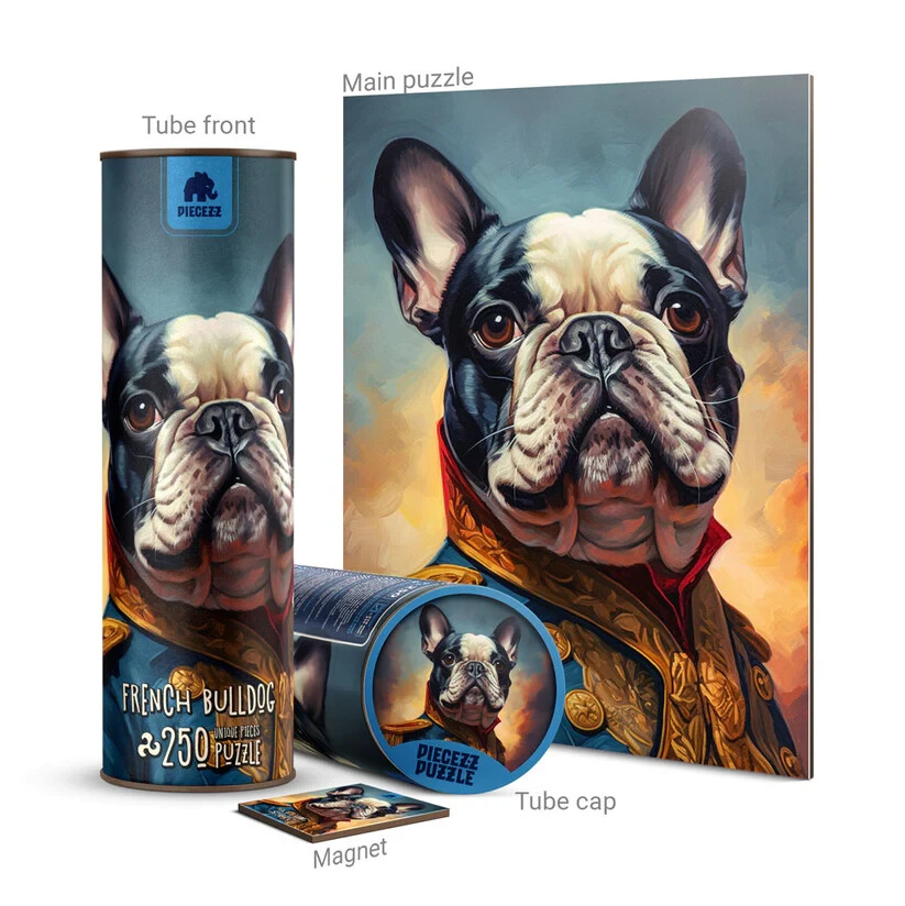 frenchbulldogぺージ French Bulldog 250 Piece Wooden Jigsaw Puzzle Geek Toys New
