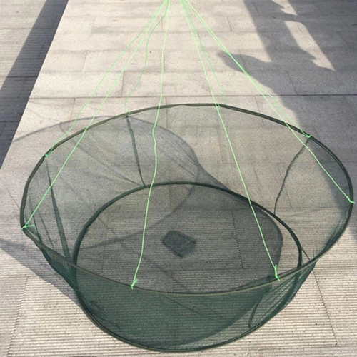 Faltbar Fischernetz Köderfischsenke Angelnetz Senknetz Masche Garnelen Gipsnet - Bild 13 von 17