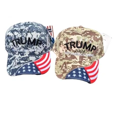 President Donald Trump 45-47 Hat 2024 Make America Great Again MAGA Camouflage