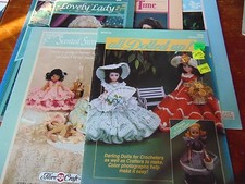 Lot of 5 Craft Leaflet / Books Crochet Dolls Cute Patterns Seasonal, Darling