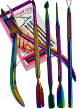 Manicure Nail Tool Set -Cuticle Nipper,Double Ended Pusher,Push Back Cuticle 