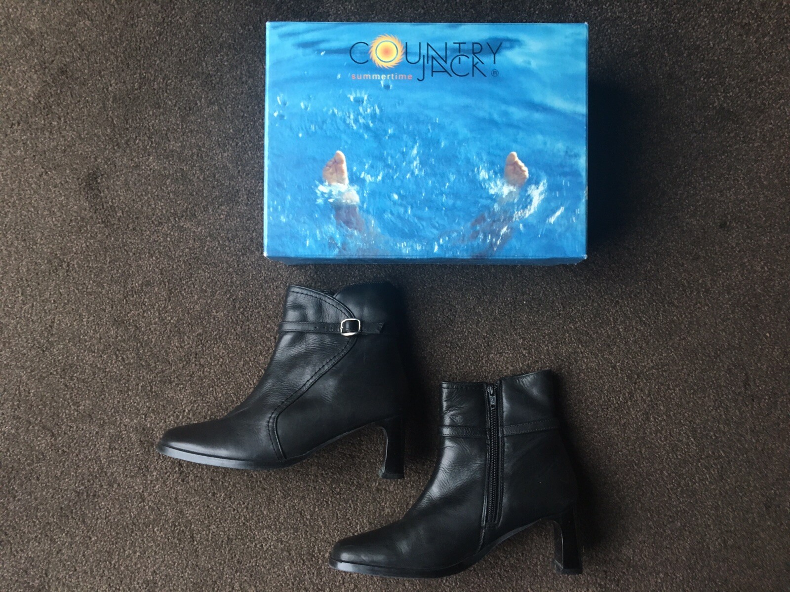 Country Jack Black Women's Boots UK 4 eBay