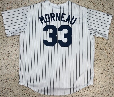 Majestic Vtg Minnesota Twins #33 Justin Morneau Striped