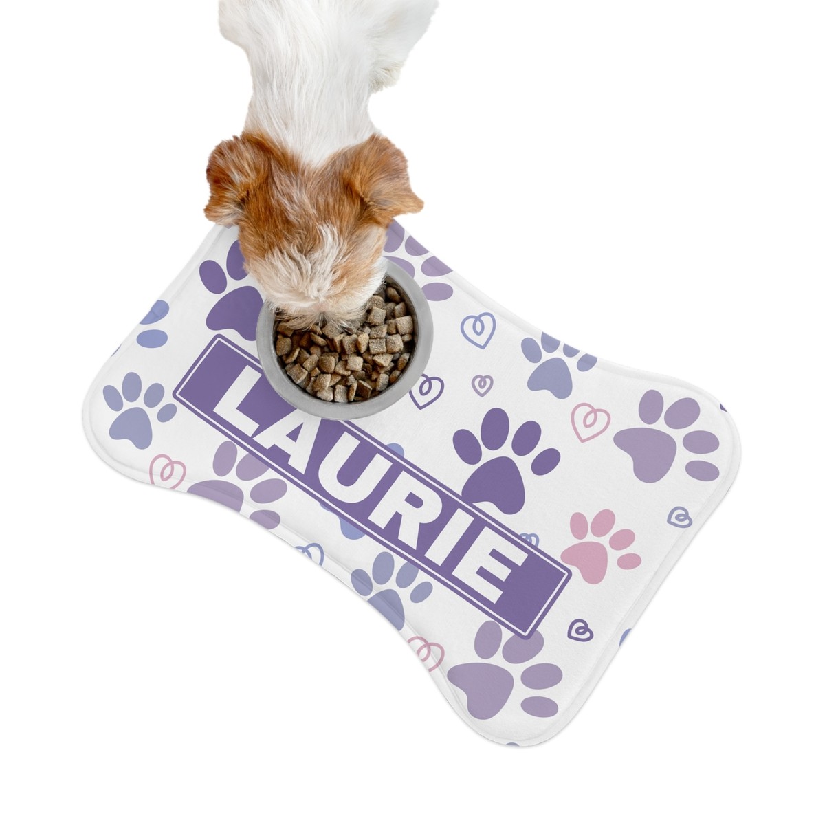 Custom Dog/Cat Food Mat, Personalized Pet Name