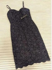 As U Wish Small Black Lace Stretch Evening Cocktail Dress
