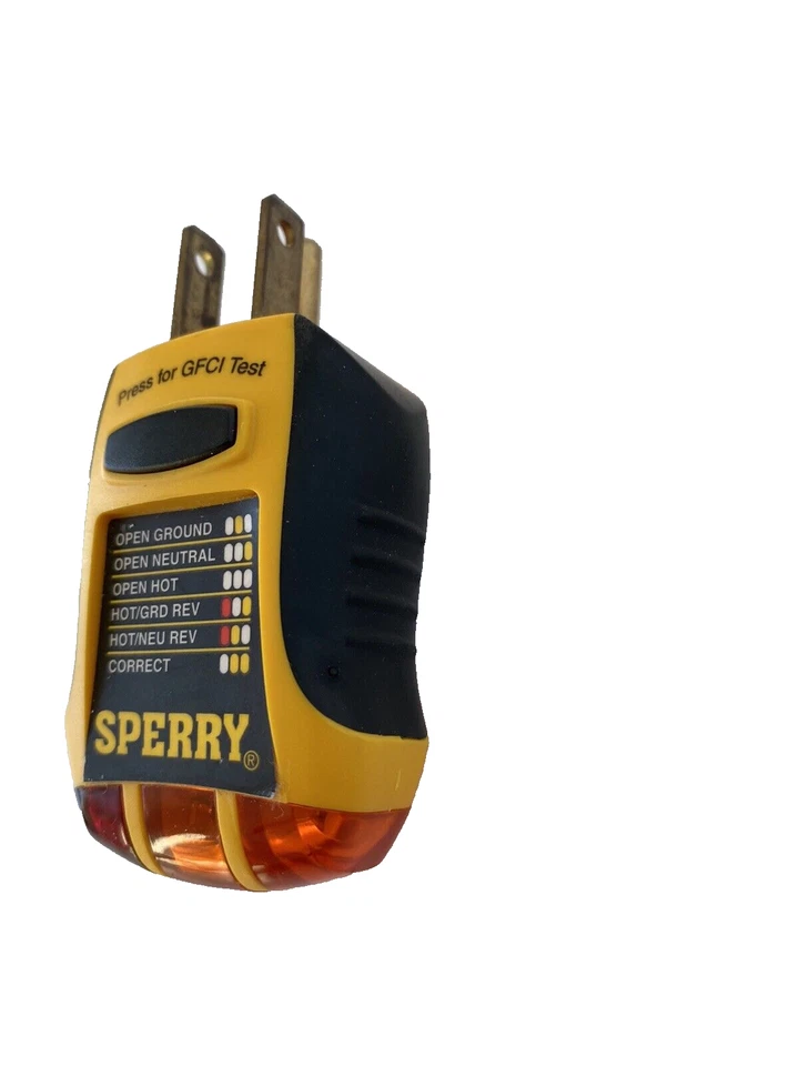 Sperry GFI6302 GFCI Outlet Receptacle Tester - Used - Clean - Tested - Image 2 of 4