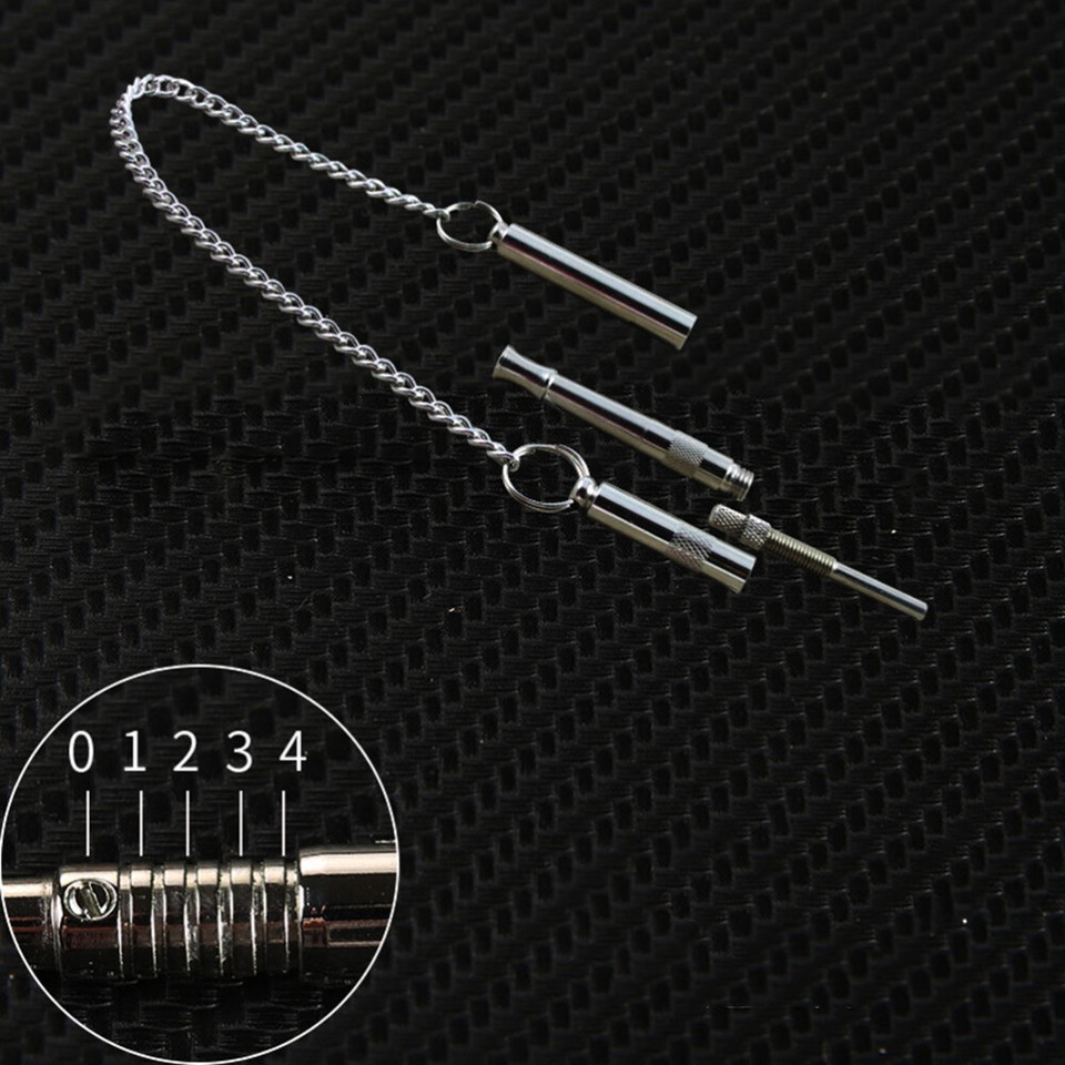Dog Whistle Stop Barking Silent Sound Trainer Stainless Steel Dog