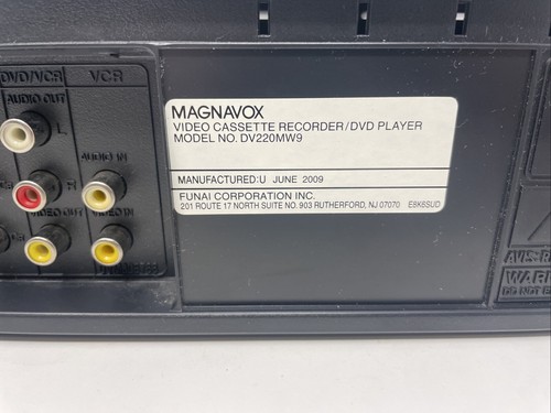 Magnavox DV220MW9 w/ Remote 4 Head VCR DVD Combo Player TESTED SERVICED - Picture 4 of 14