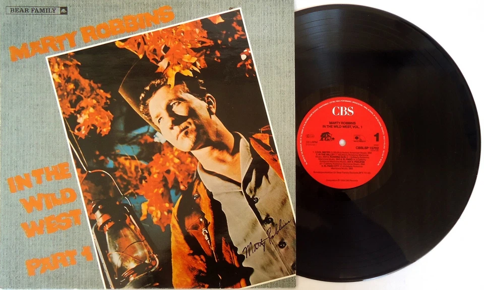 Marty Robbins-In The Wild West, Part 1 LP 1985 Bear Family Records ‎– BFX 15145 - Image 2 of 3