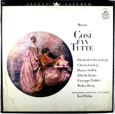 4 LP BOX ANGEL Mozart COSI FAN TUTTE Bohm SCHWARZKOPF LUDWIG BERRY SDL-3631 NM*