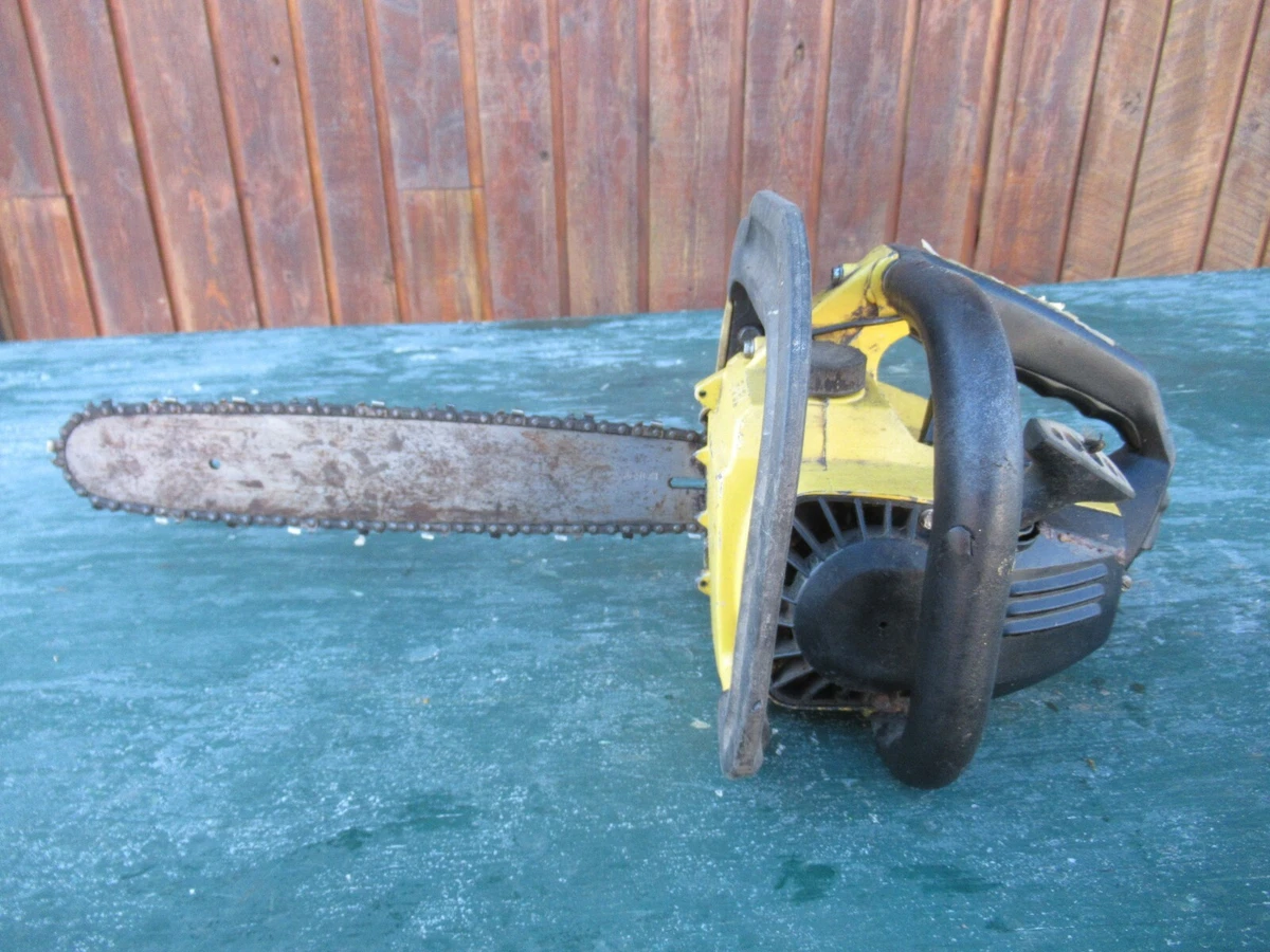 Vintage McCULLOCH MAC 110 Chainsaw Chain Saw with 14