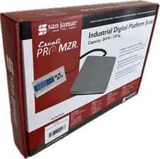 San Jamar Escali Pro MZR Grey SCDG264 Industrial Digital Platform Scale (New)