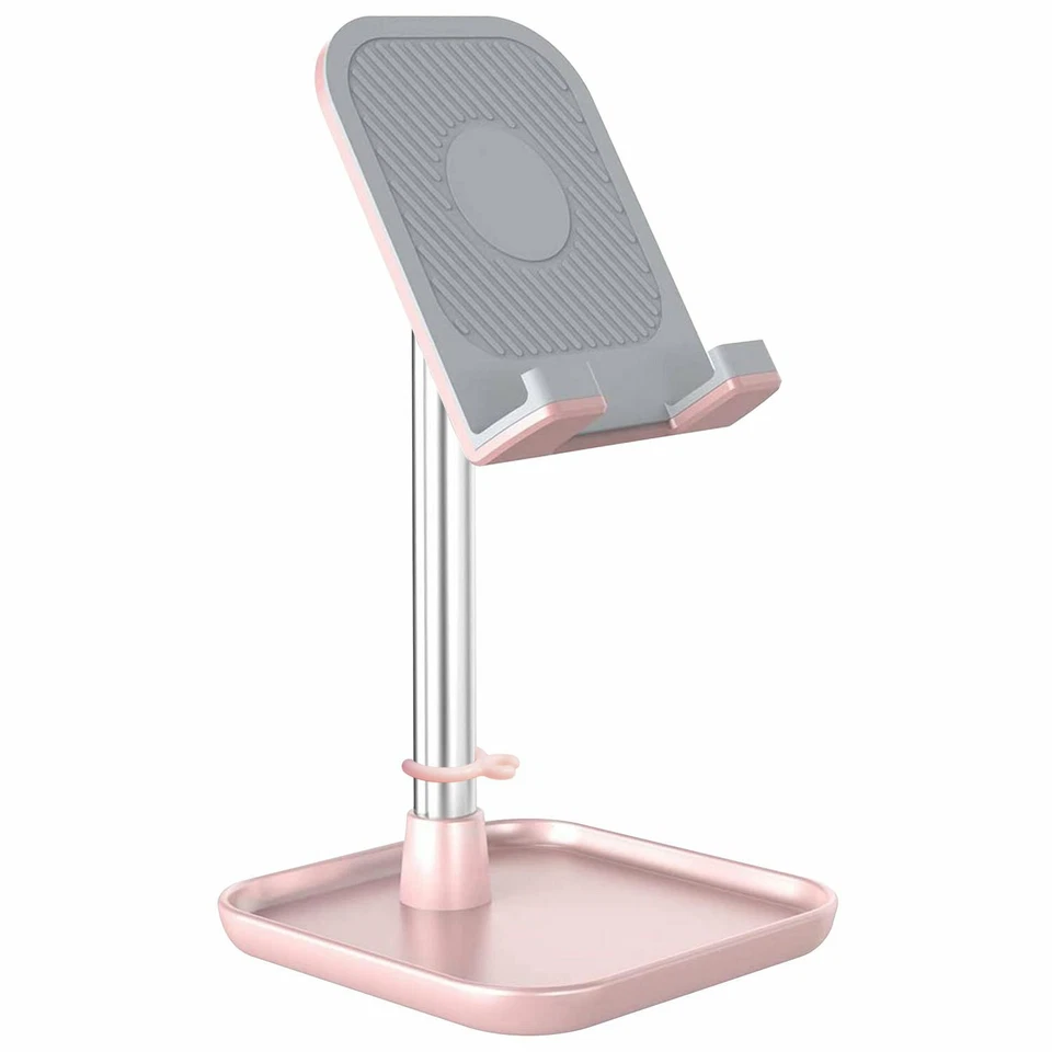 Adjustable Desktop Smartphone and Tablet Stand Heavy Duty - Pink - Image 2 of 4