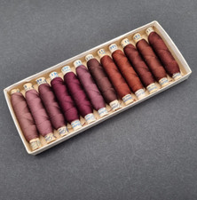 12 Rollen Gütermann Ideal Nähseide 100% Seide in Bunter Mischung 51