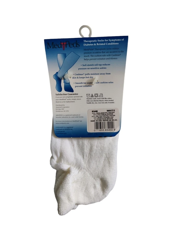 meias medipeds corte baixo 6 pares por pacote - Imagem 2 de 2