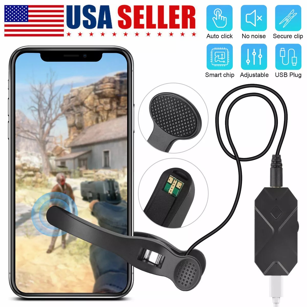 Mobile Phone Screen Auto-Clicker Adjustable Speed for Live Streaming Game  Video