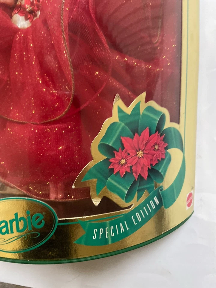 Барби счастливые праздники специальный выпуск красный платье Hallmark 90-х винтажный - Изображение 4 из 4