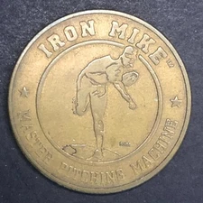 Iron Mike Master Pitching Machine Brass Token 28.5mm