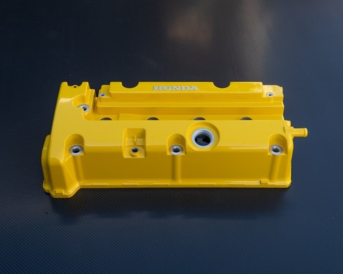 Honda K24 K20 K-SERIES type r civic rsx valve cover powder coated Spoon Yellow - Picture 9 of 13
