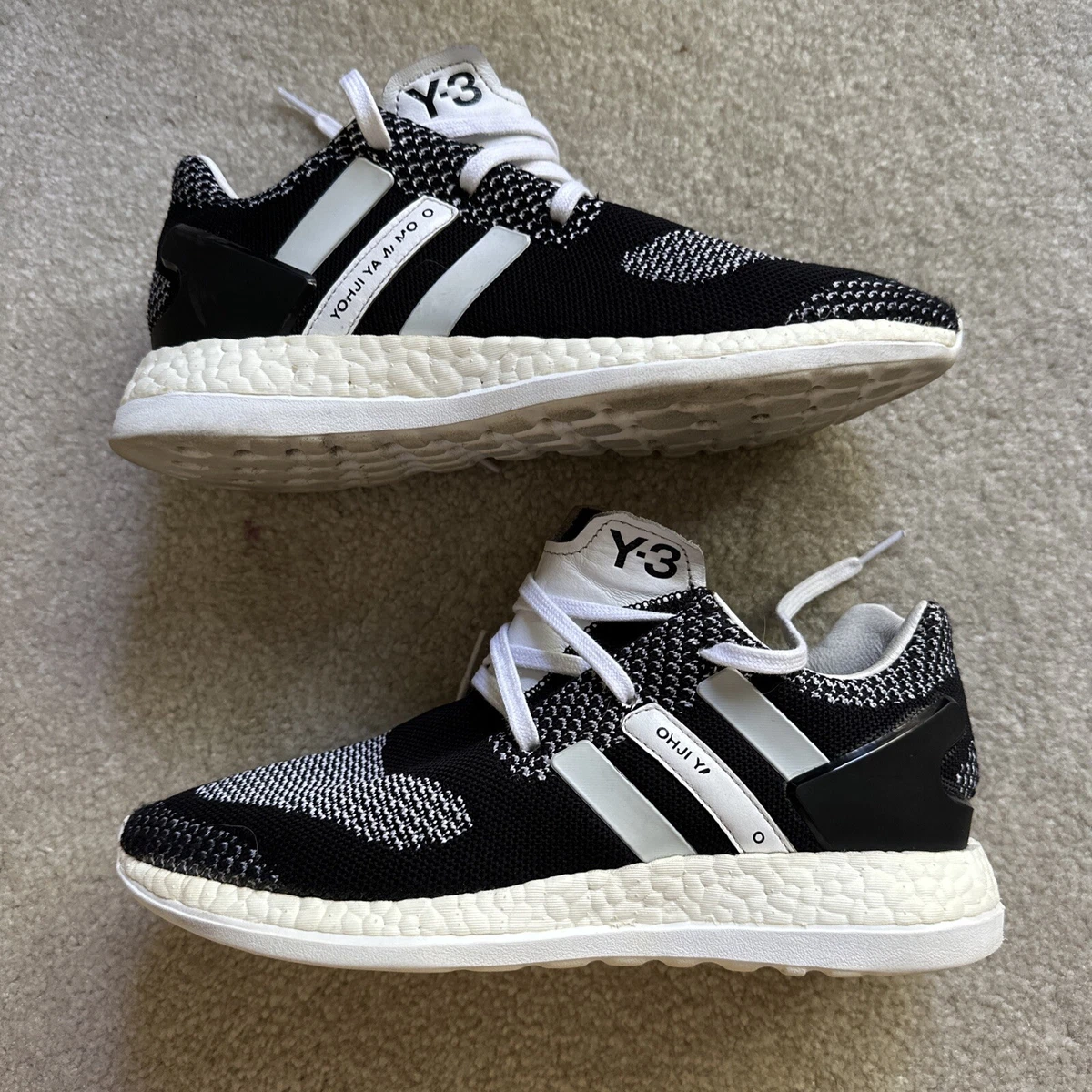 Size 7 - adidas Y-3 PureBoost ZG Primeknit Core Black 2016