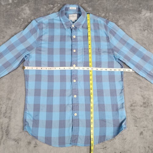American Eagle Mens Med Shirt Buffalo Plaid Long Sleeve Button Up Seriously Soft - Picture 12 of 19