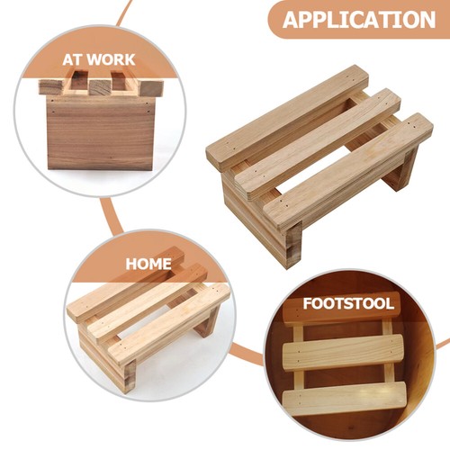 Wooden Step Stool For Kids And Adults Kitchen Helper Foot Stool - Picture 12 of 12