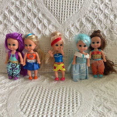 LOT of 5 Sparkle Girlz Little Friends 4'' Mini Dolls Figures ZURU Funville