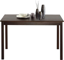 Dining Table for 4 People Kitchen Table with Wood Legs Dinner Table for Apartmen