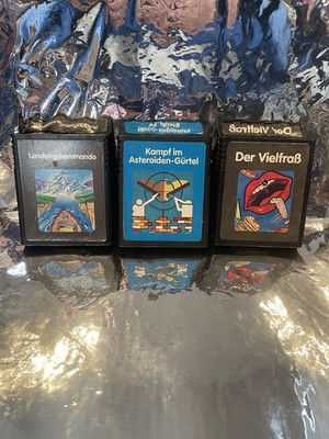 Atari 2600 VCS Spiele Konvolut River Raid Asteroids Jawbreaker PAL getestet Top