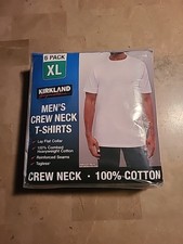 Kirkland Signature Men's Crew Neck Undershirt Tee 6 PACK, White, Size XL