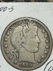 1900-s Barber Half Dollar, Better Date, Nice Details, Free shipping