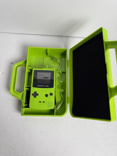 Nintendo Game Boy Color & Carrying Case & Worm Light GREEN KIWI READ DESCRIPTION - Picture 9 of 9