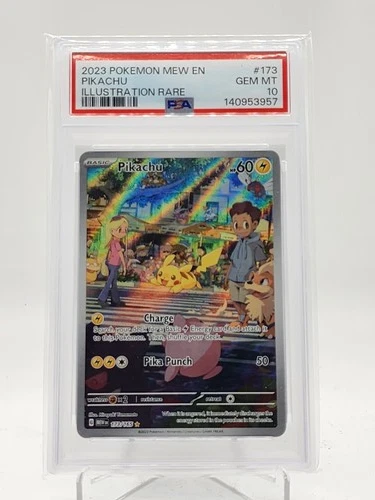 PIKACHU 2023 POKEMON 151 ILLUSTRATION RARE #173/165 PSA 10 Q0895